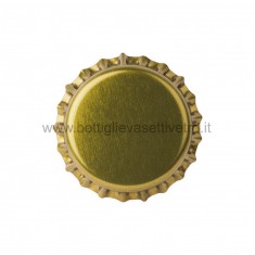 Tappi corona diam. 26mm colore oro  200pz