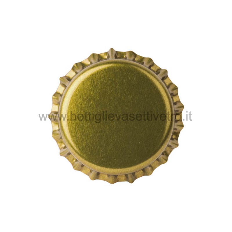 Tappi corona diam. 26mm colore oro 200pz