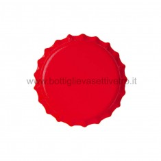 Tappi corona  d. 29mm Colore Rosso  200pz