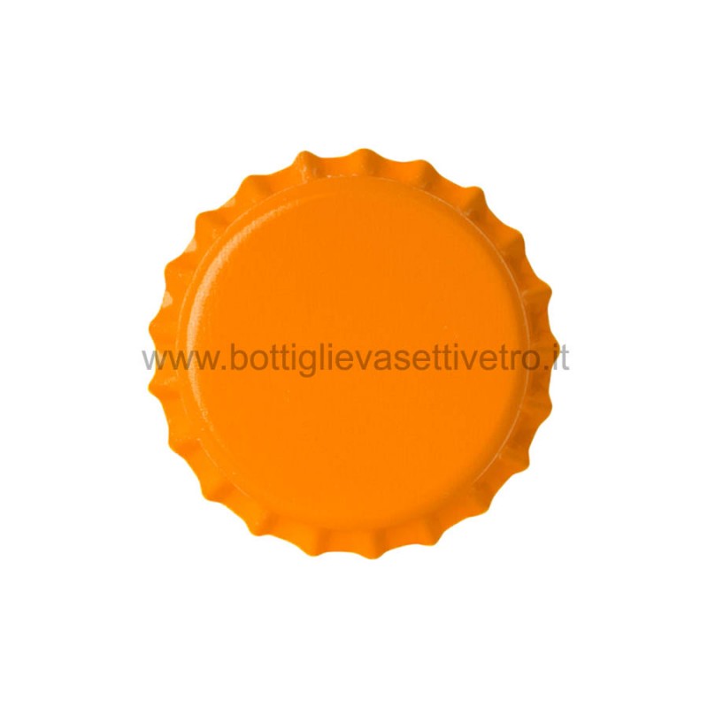 Tappi corona d. 26mm Colore arancio 200pz