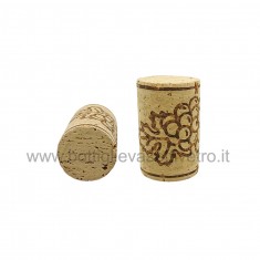 Tappi in sughero agglomerato birondellato 26x40mm 100pz