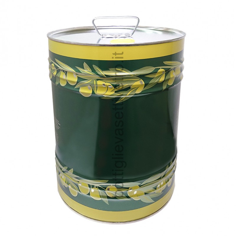 Lattina in metallo 25lt per olio